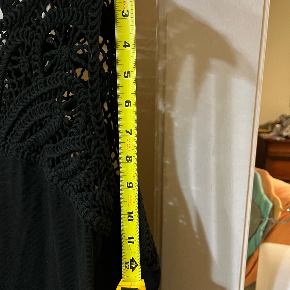NWT J.JILL : Black Embroidered Halter Maxi Dress - Picture 13 of 13